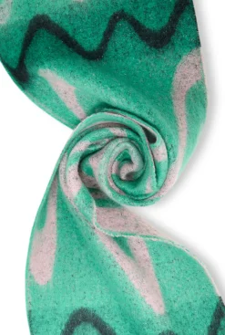 James Lakeland Abstract Green Scarf