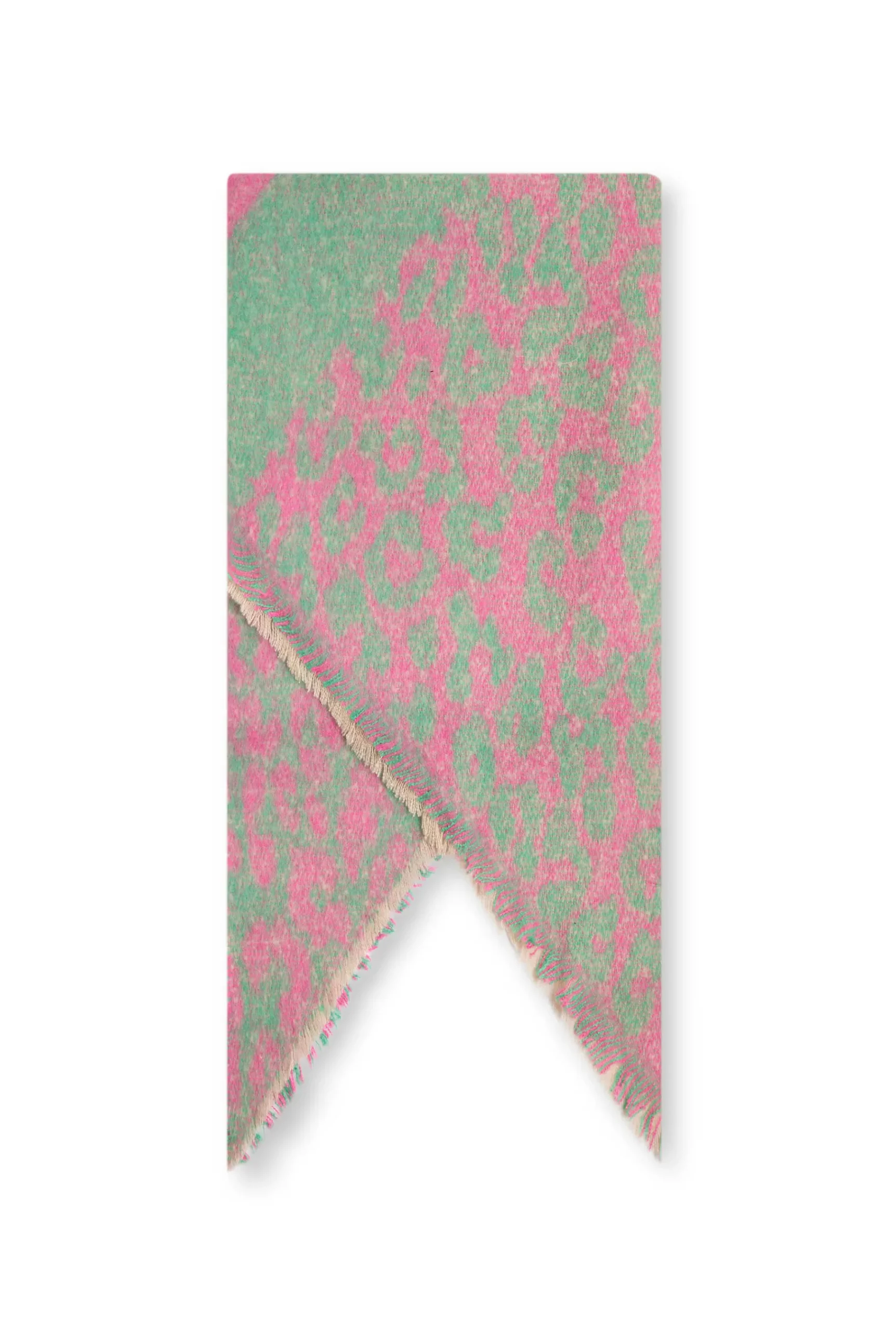 James Lakeland Asymmetrical Pink Scarf