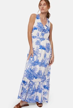 James Lakeland Asymmetrical Ruching Midi Dress