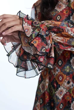 James Lakeland Birds Eye Midi Dress