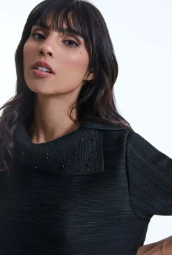 James Lakeland Black Embellished Dress