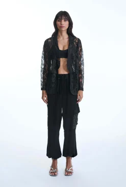 James Lakeland Black Lace Blazer