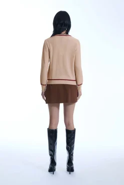 James Lakeland Bow Detail Camel Cardigan