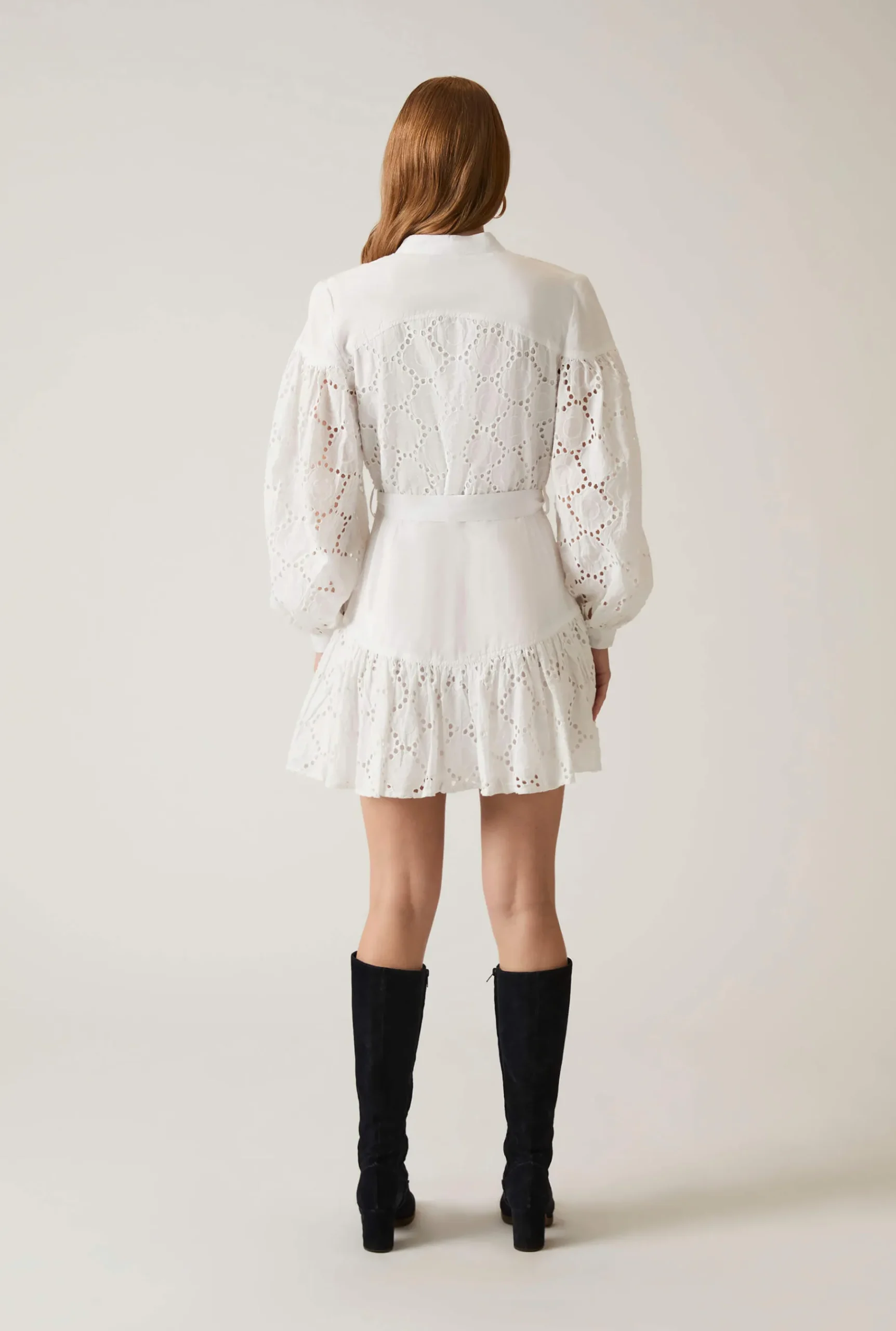 James Lakeland Broderie Dress White