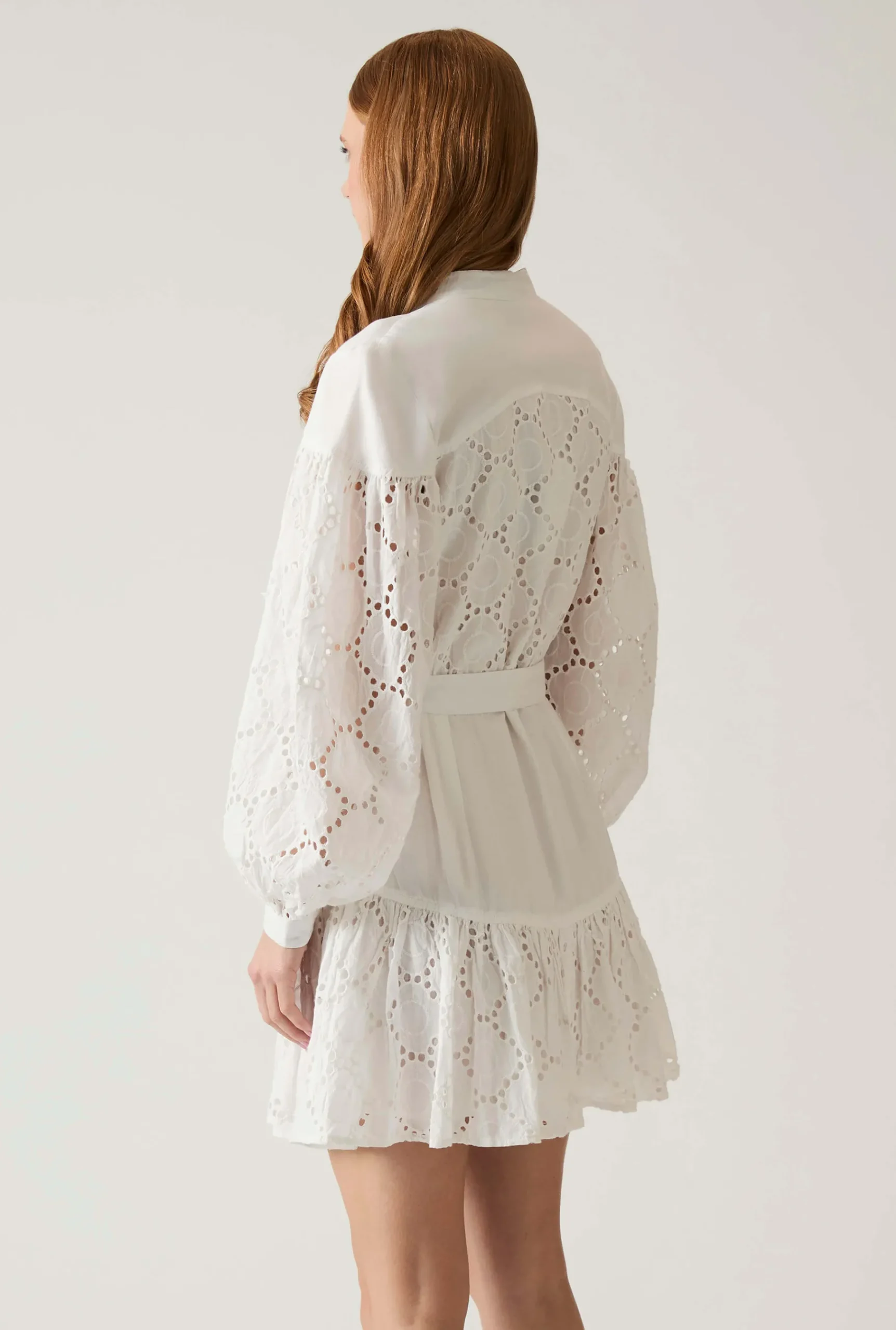James Lakeland Broderie Dress White