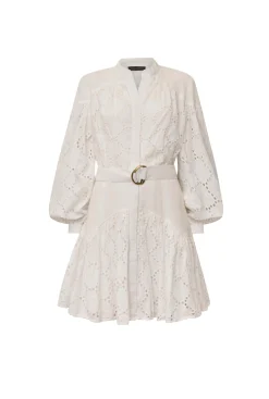 James Lakeland Broderie Dress White
