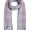 James Lakeland Buffalo Check Pattern Scarf Pink