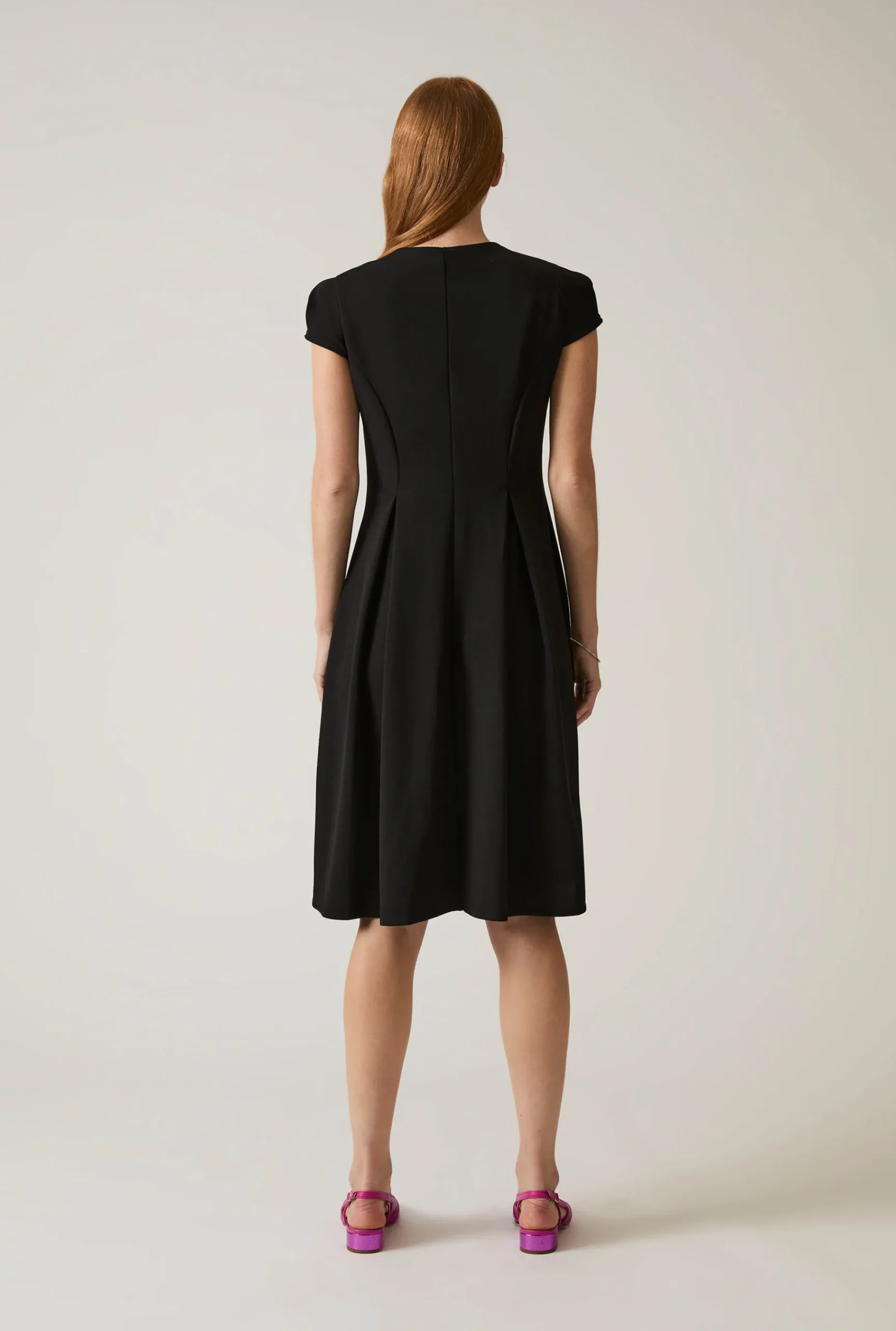 James Lakeland Button Black Dress