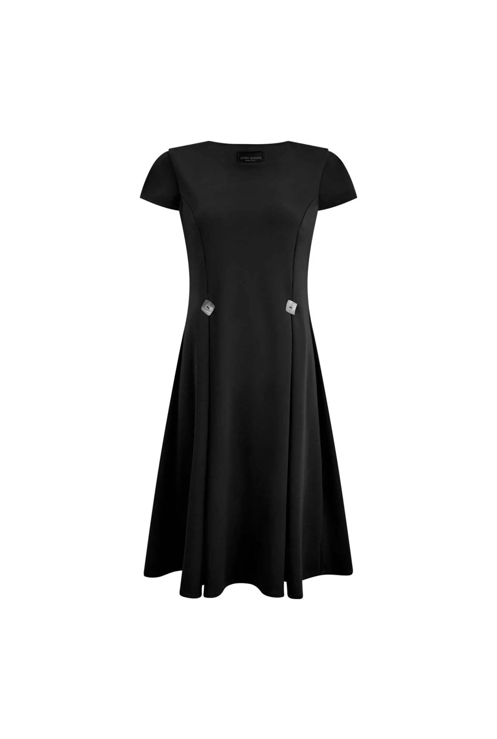 James Lakeland Button Black Dress