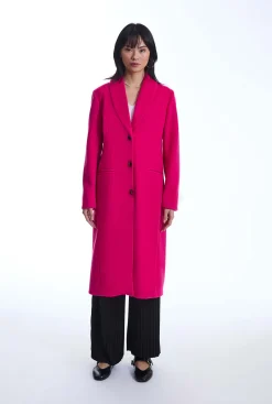 James Lakeland Button Fuchsia Coat