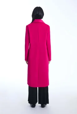 James Lakeland Button Fuchsia Coat
