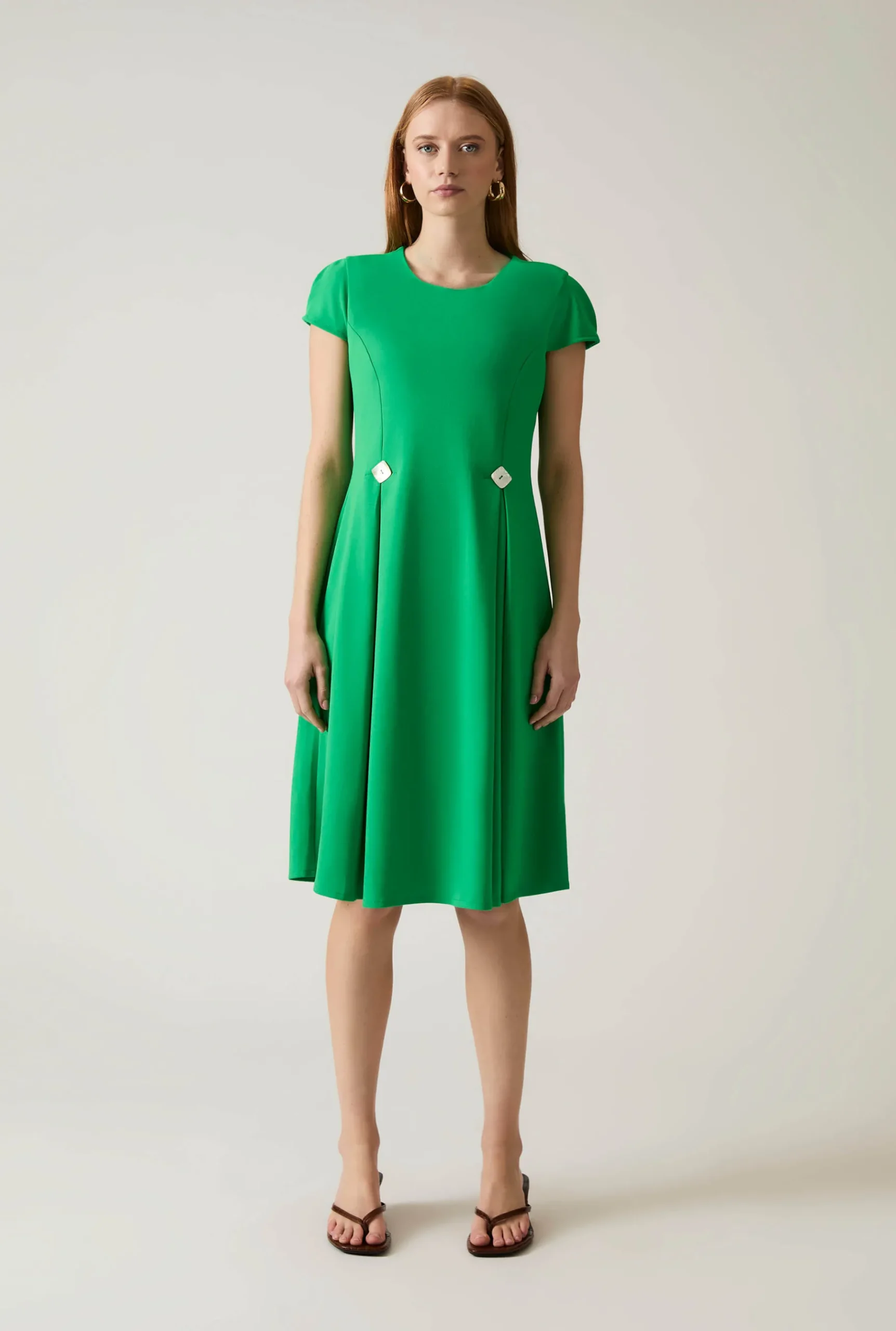 James Lakeland Button Green Dress