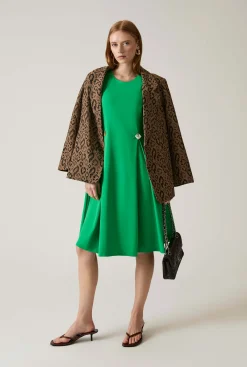 James Lakeland Button Green Dress