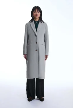 James Lakeland Button Grey Coat
