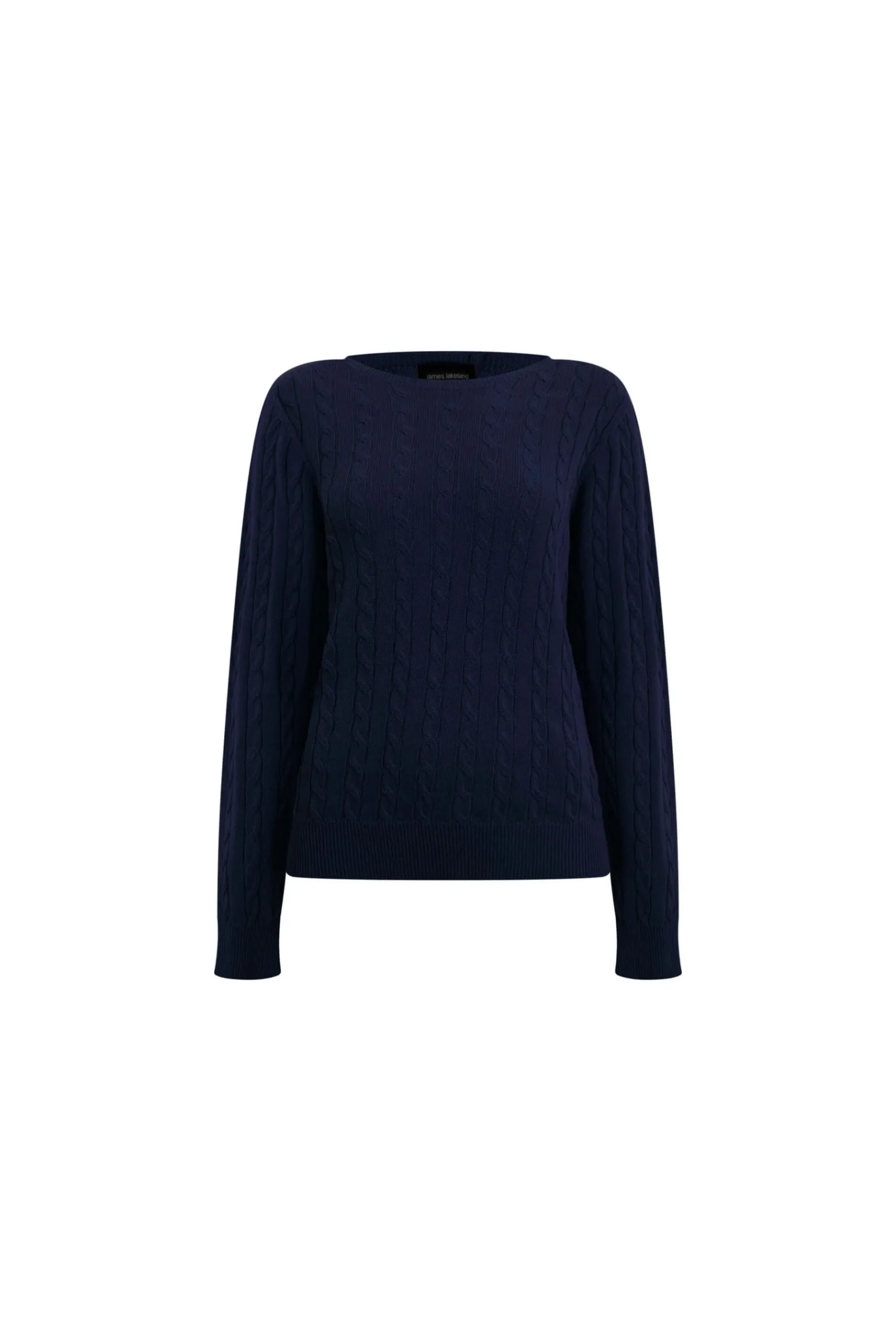 James Lakeland Cable Knit Jumper Navy