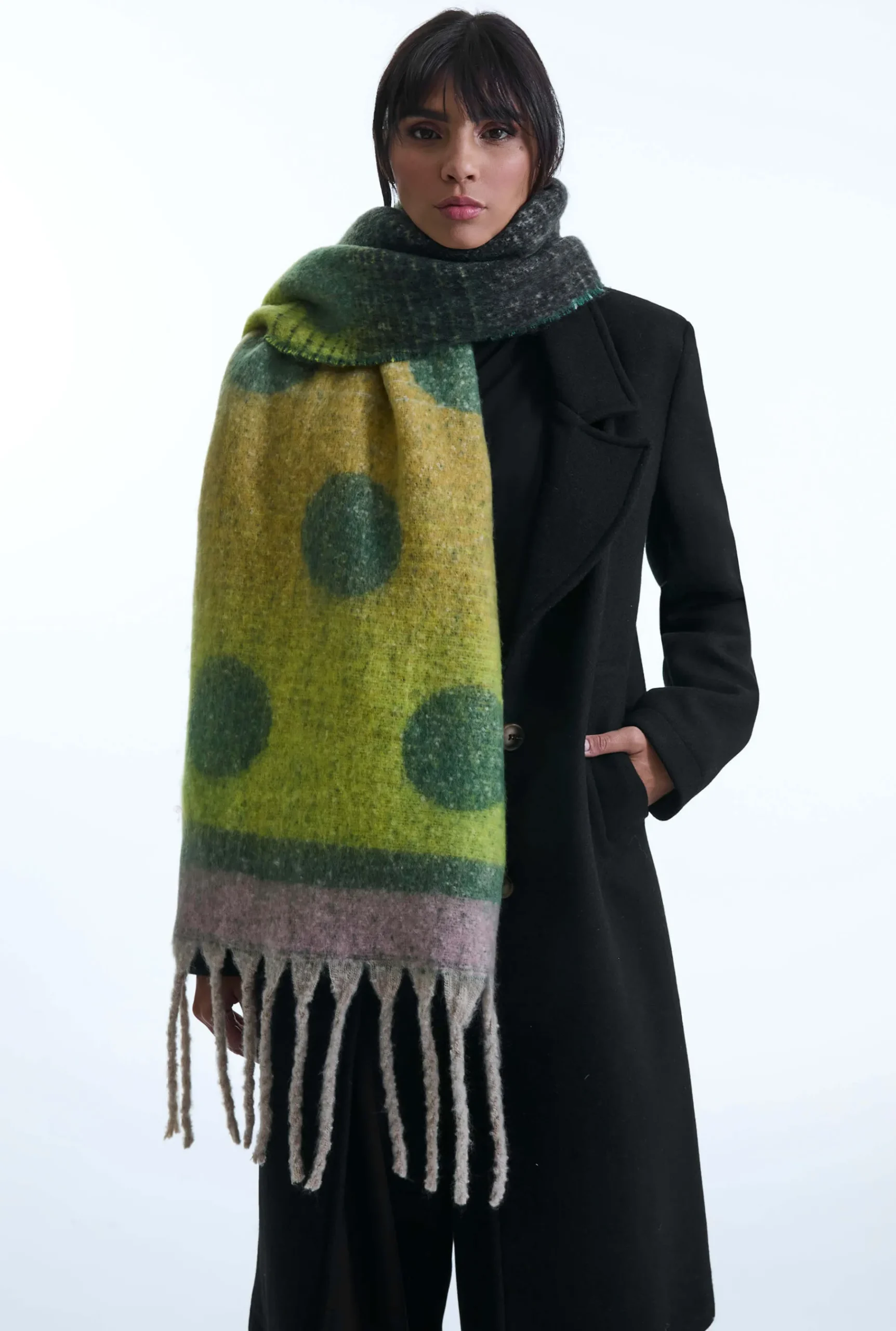 James Lakeland Circle Green Scarf