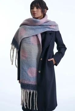 James Lakeland Circle Pink Scarf