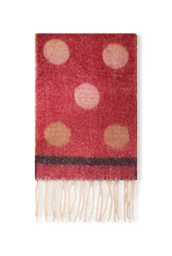 James Lakeland Circle Red Scarf