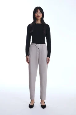 James Lakeland Cotton Beige Trousers