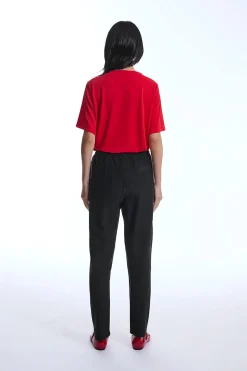 James Lakeland Cotton Black Trousers
