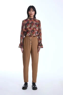 James Lakeland Cotton Camel Trousers