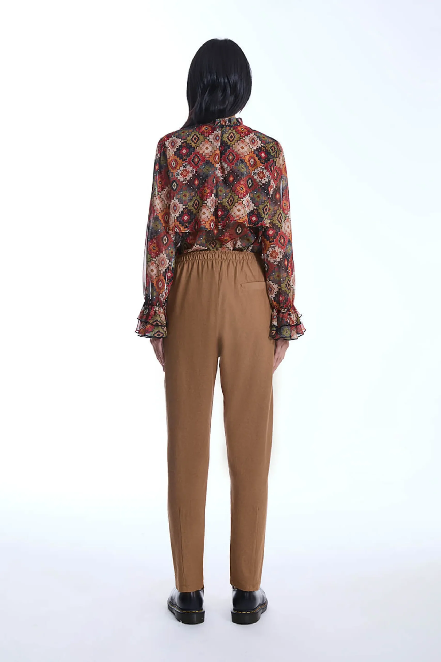 James Lakeland Cotton Camel Trousers