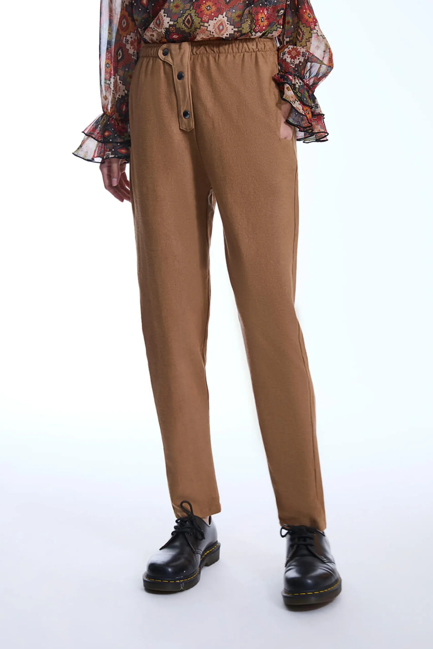 James Lakeland Cotton Camel Trousers