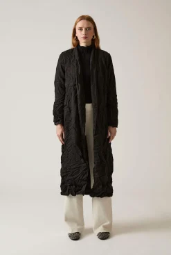 James Lakeland Crinkled Black Cardigan