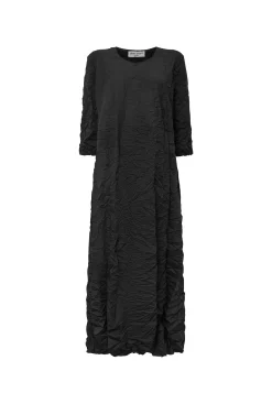 James Lakeland Crinkled Black Maxi Dress