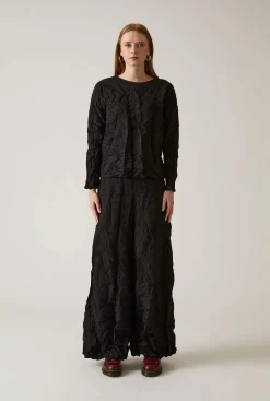 James Lakeland Crinkled Black Top