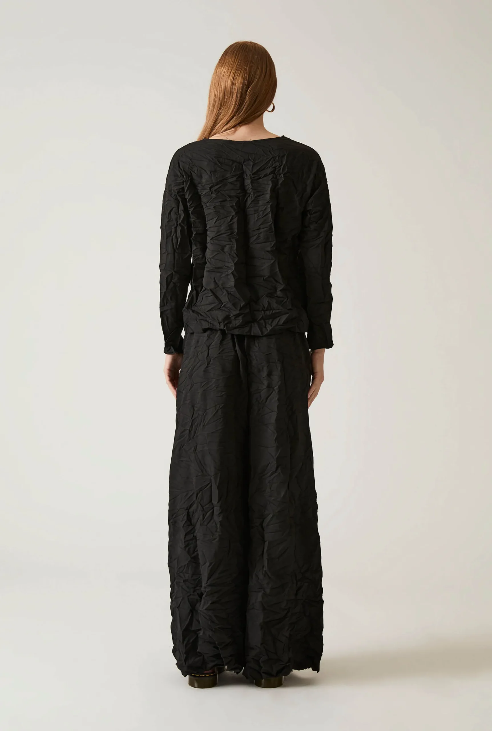 James Lakeland Crinkled Black Top