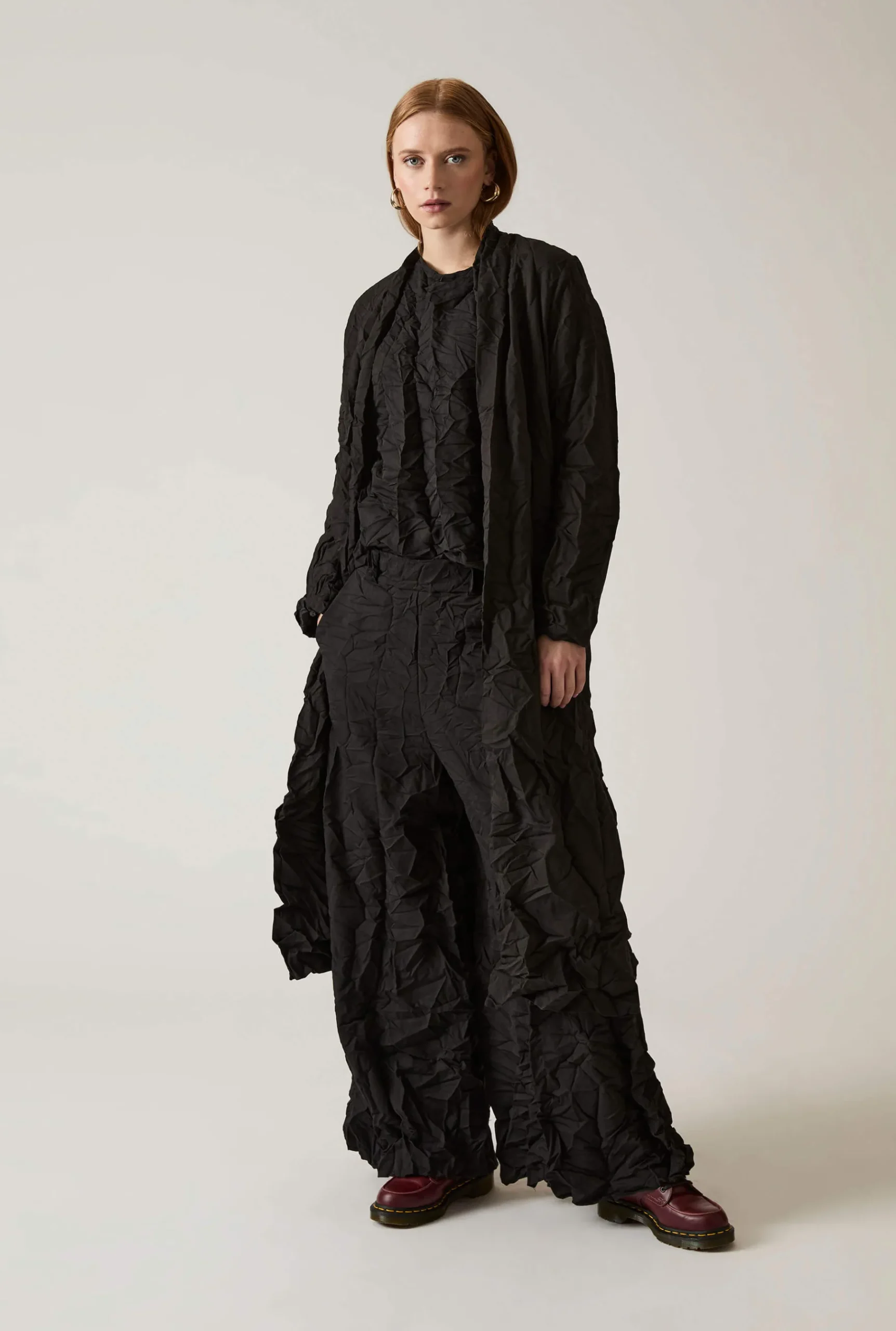 James Lakeland Crinkled Black Top
