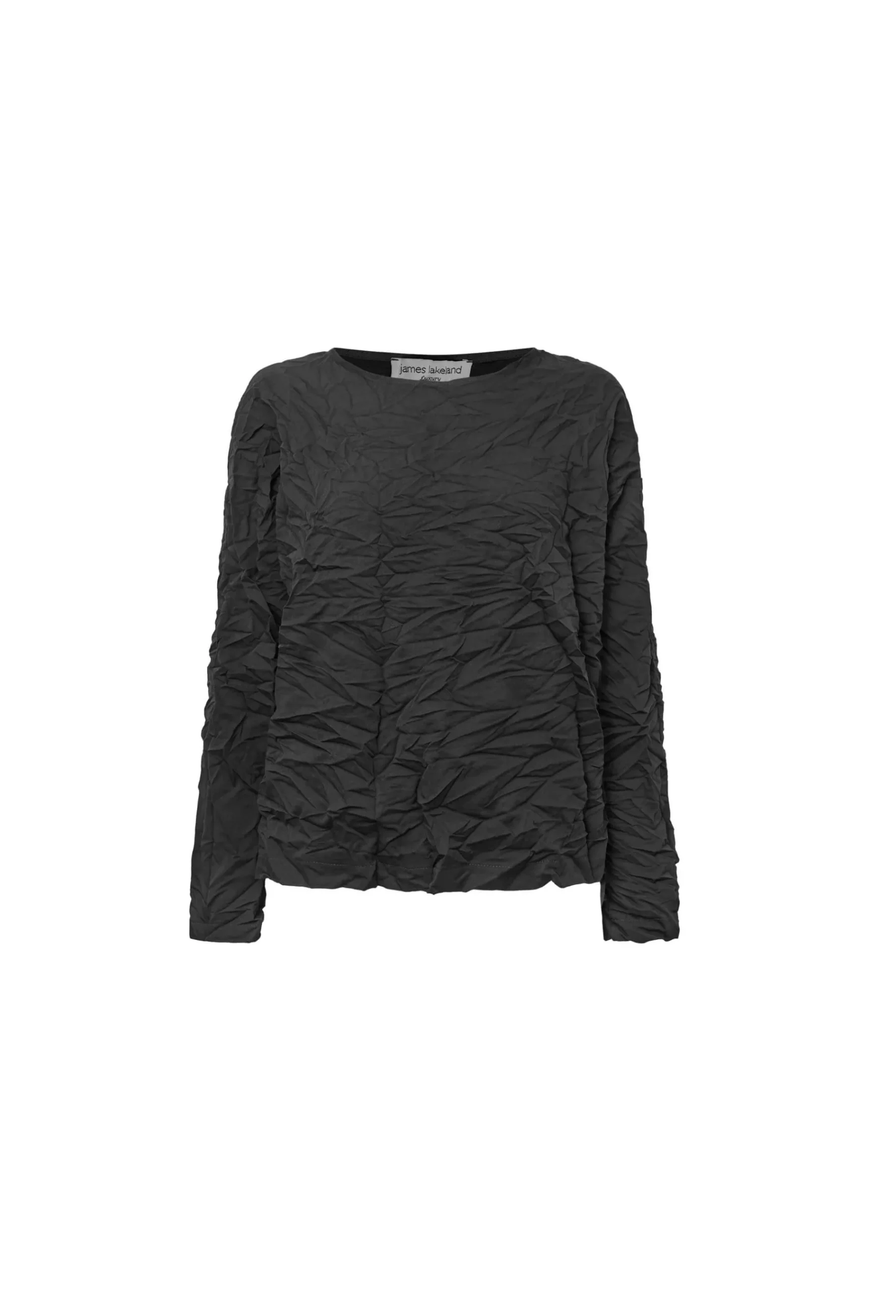 James Lakeland Crinkled Black Top