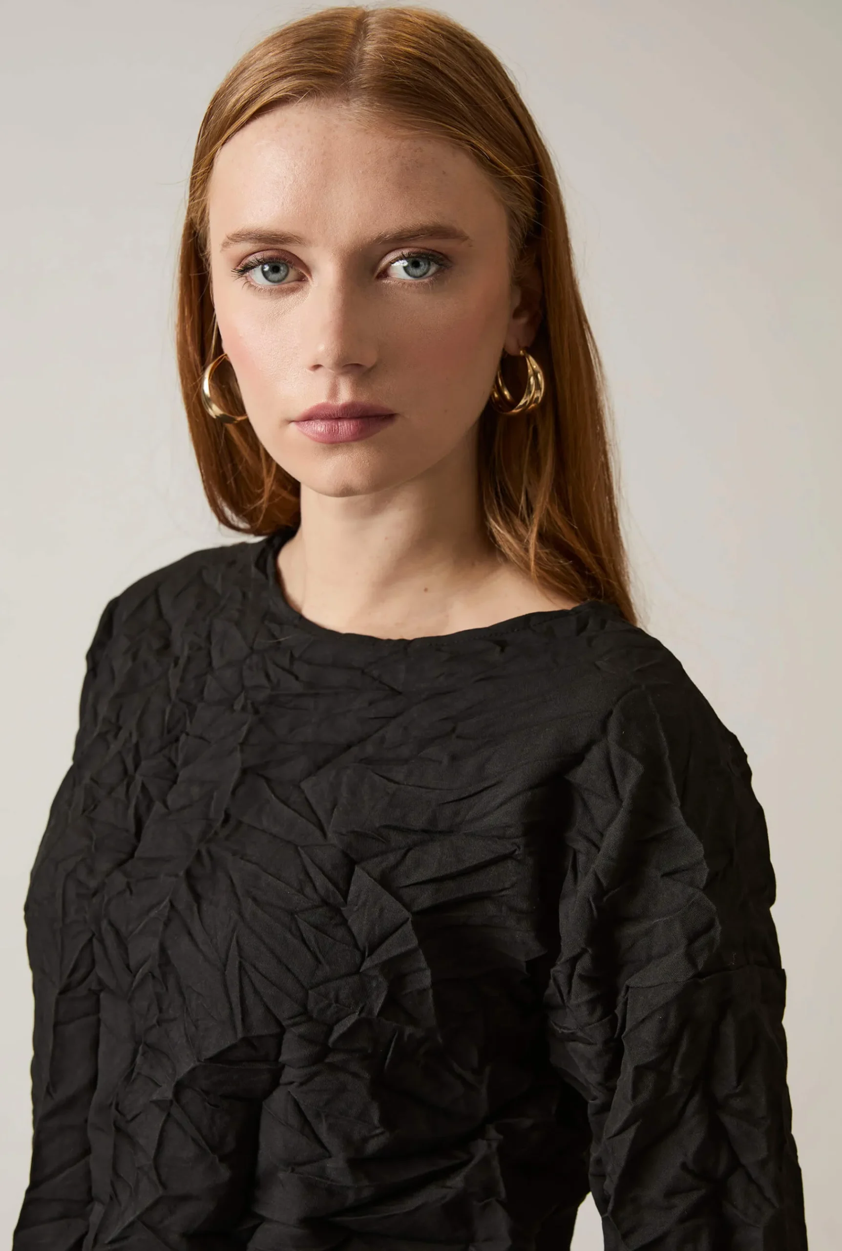 James Lakeland Crinkled Black Top