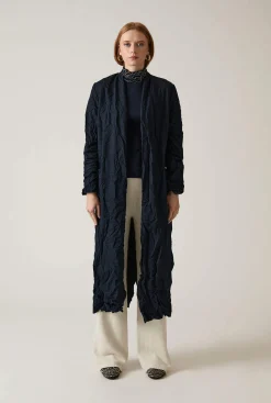 James Lakeland Crinkled Navy Cardigan