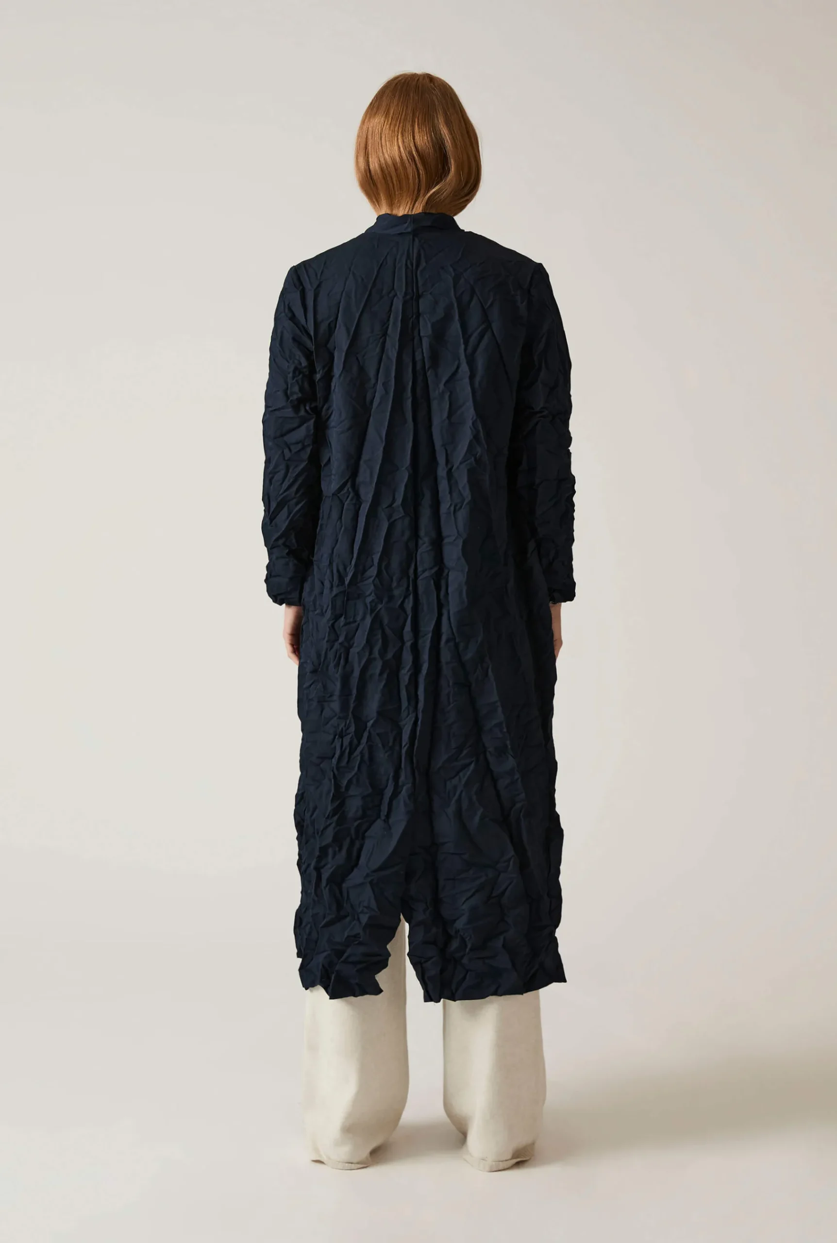 James Lakeland Crinkled Navy Cardigan