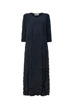 James Lakeland Crinkled Navy Maxi Dress