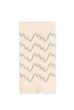 James Lakeland Crystal Wave Cream Scarf