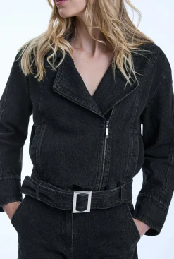 James Lakeland Denim Biker Jacket