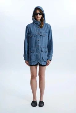 James Lakeland Denim Blaser With Hood