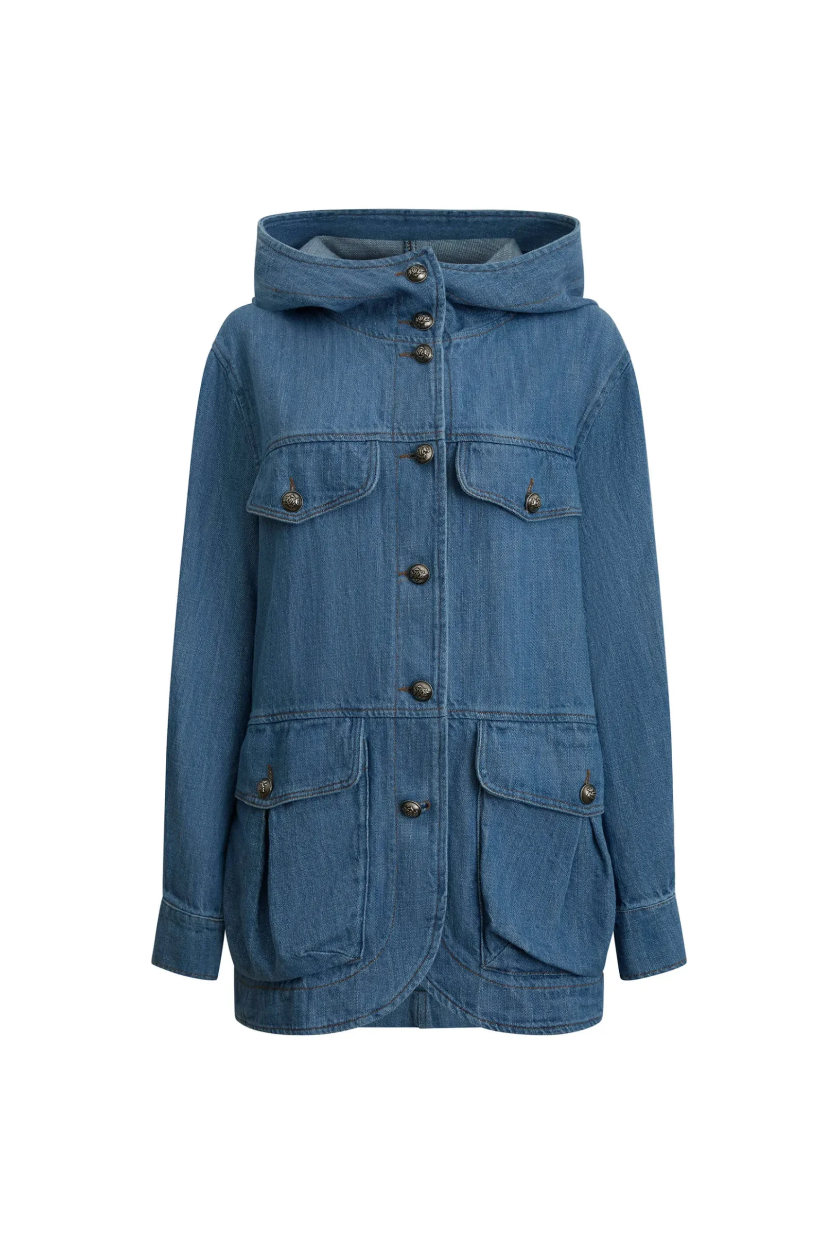 James Lakeland Denim Blaser With Hood