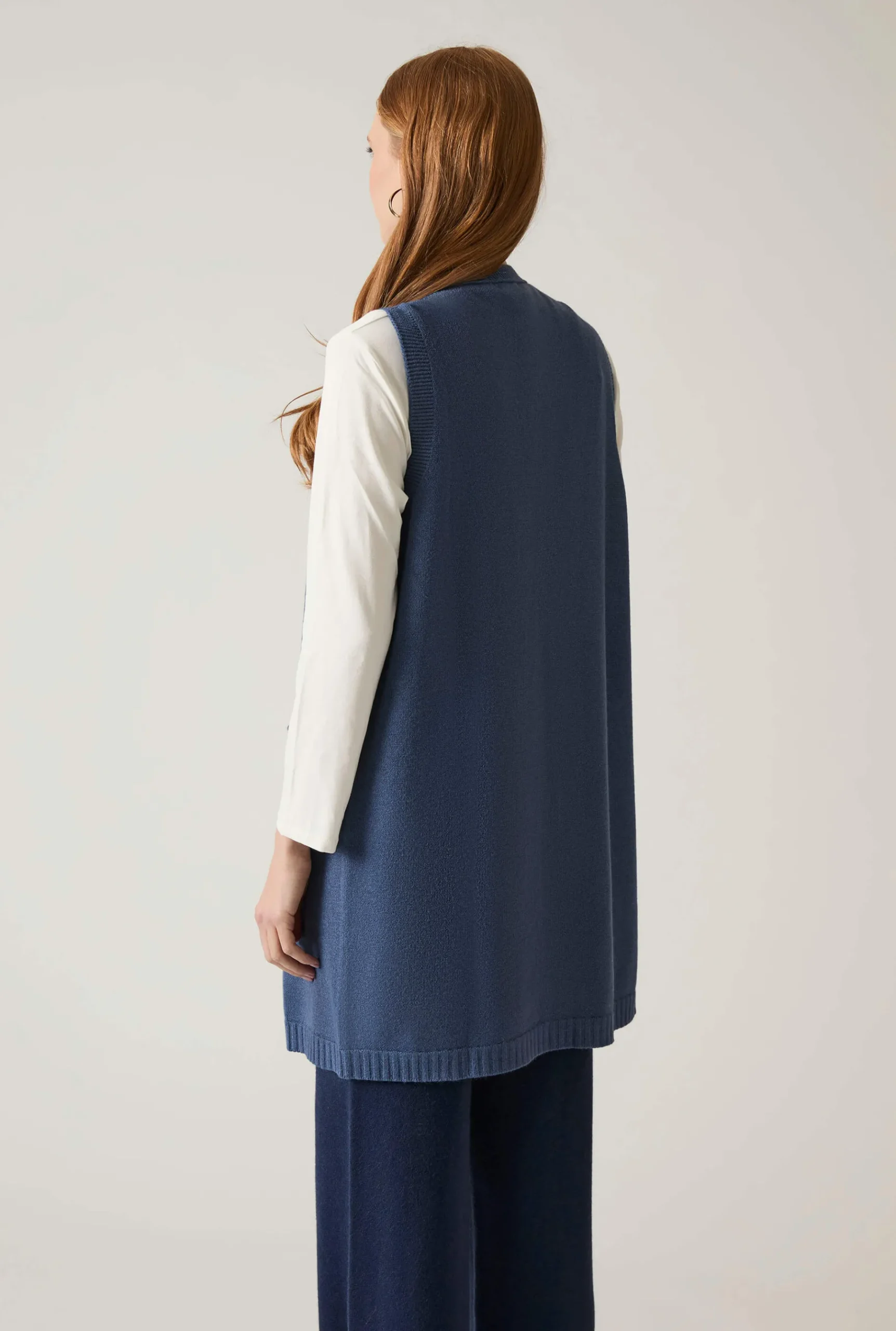 James Lakeland Denim Knitted Gilet