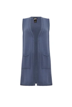 James Lakeland Denim Knitted Gilet