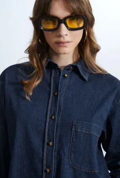 James Lakeland Denim Long Shirt