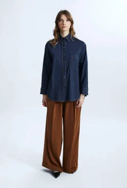 James Lakeland Denim Long Shirt