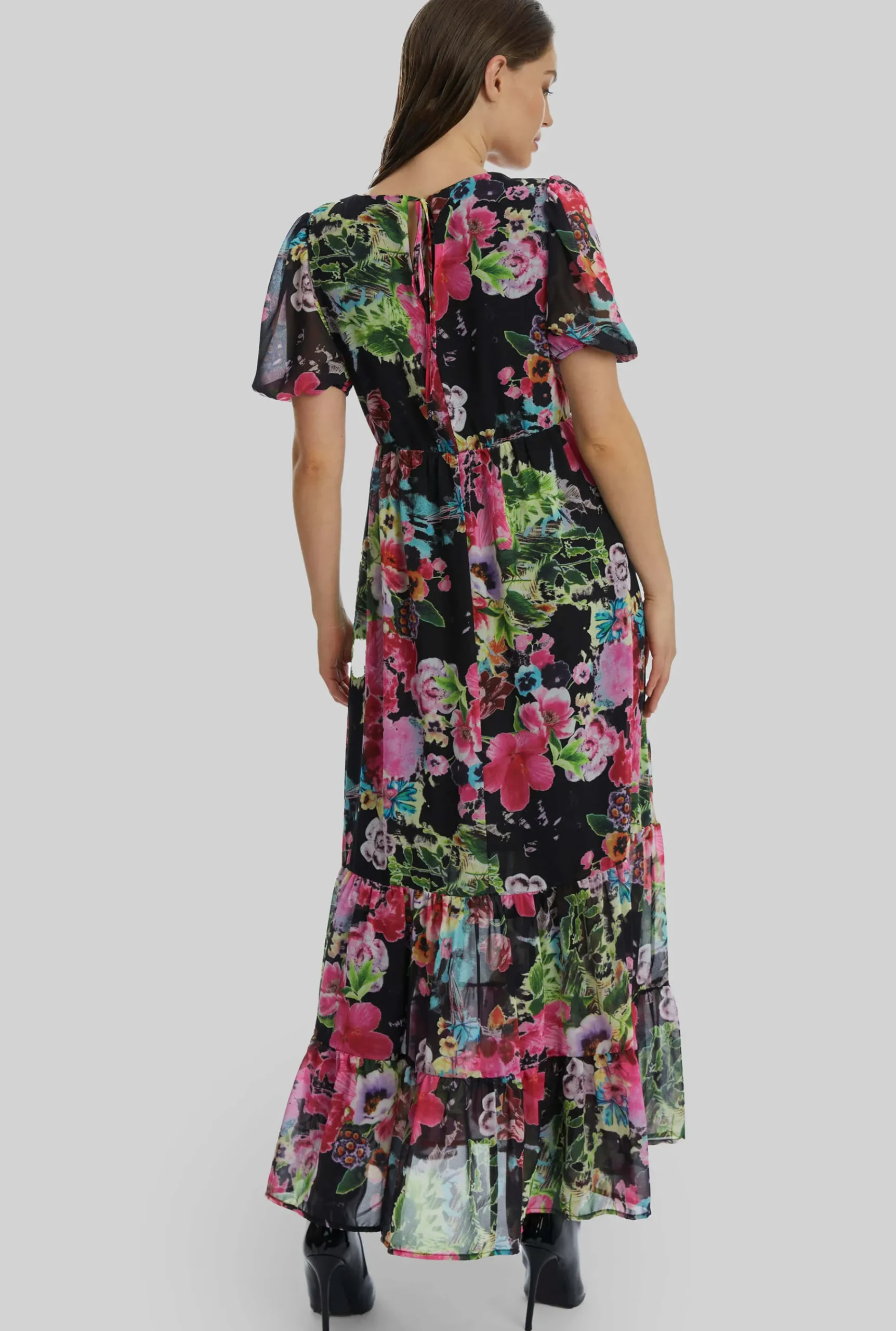 James Lakeland Floral V-neck Midi Dress