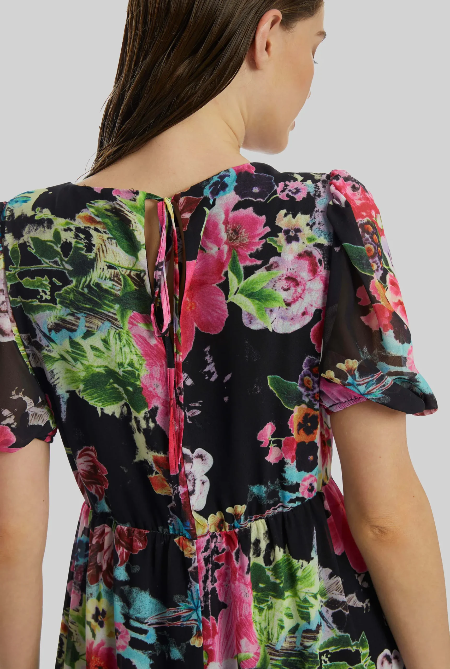 James Lakeland Floral V-neck Midi Dress