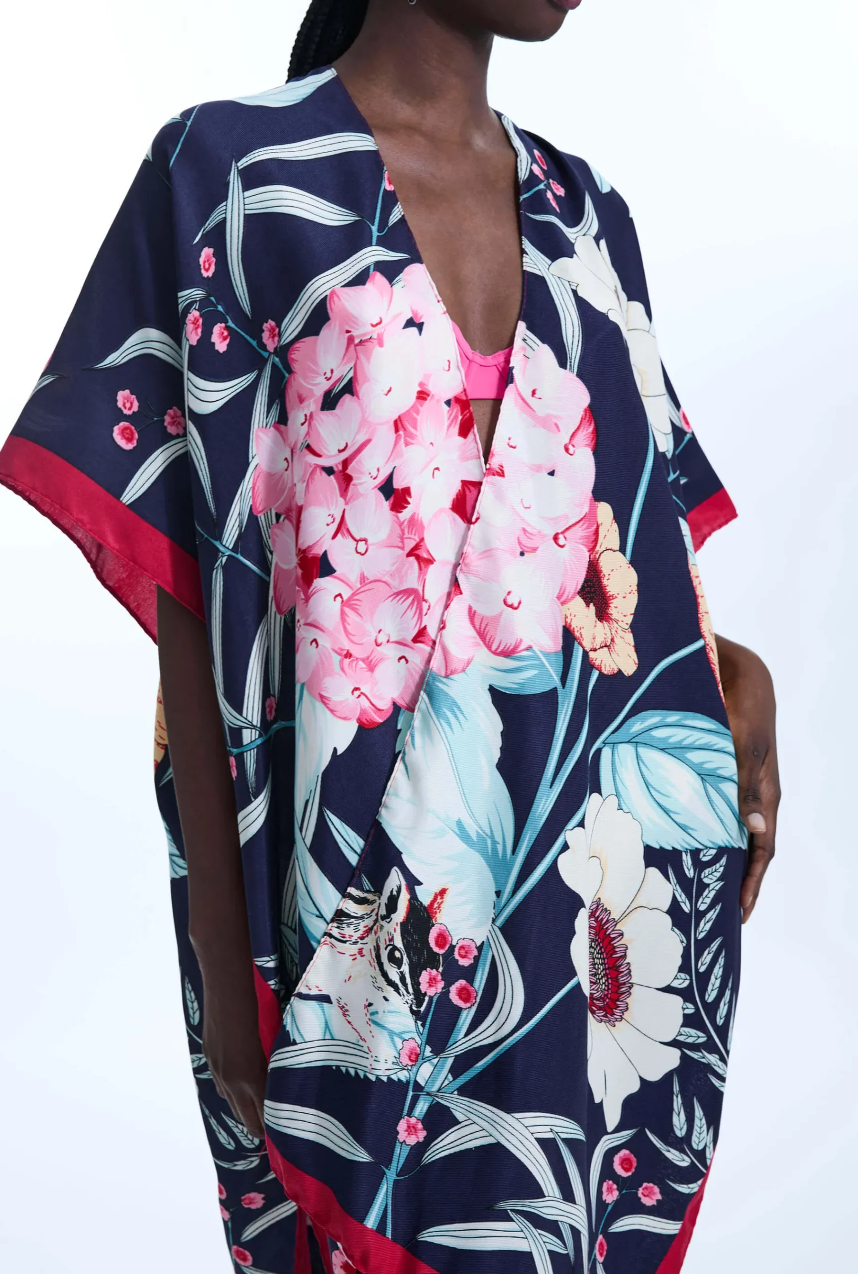 James Lakeland Flower Print Kaftan