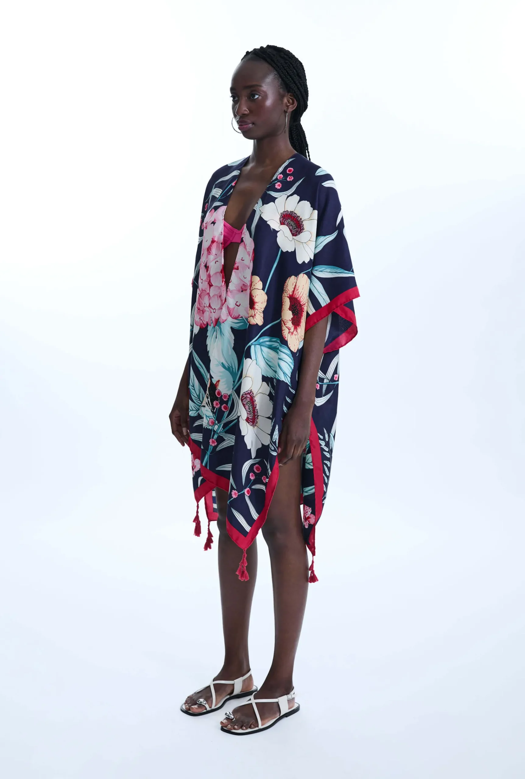 James Lakeland Flower Print Kaftan