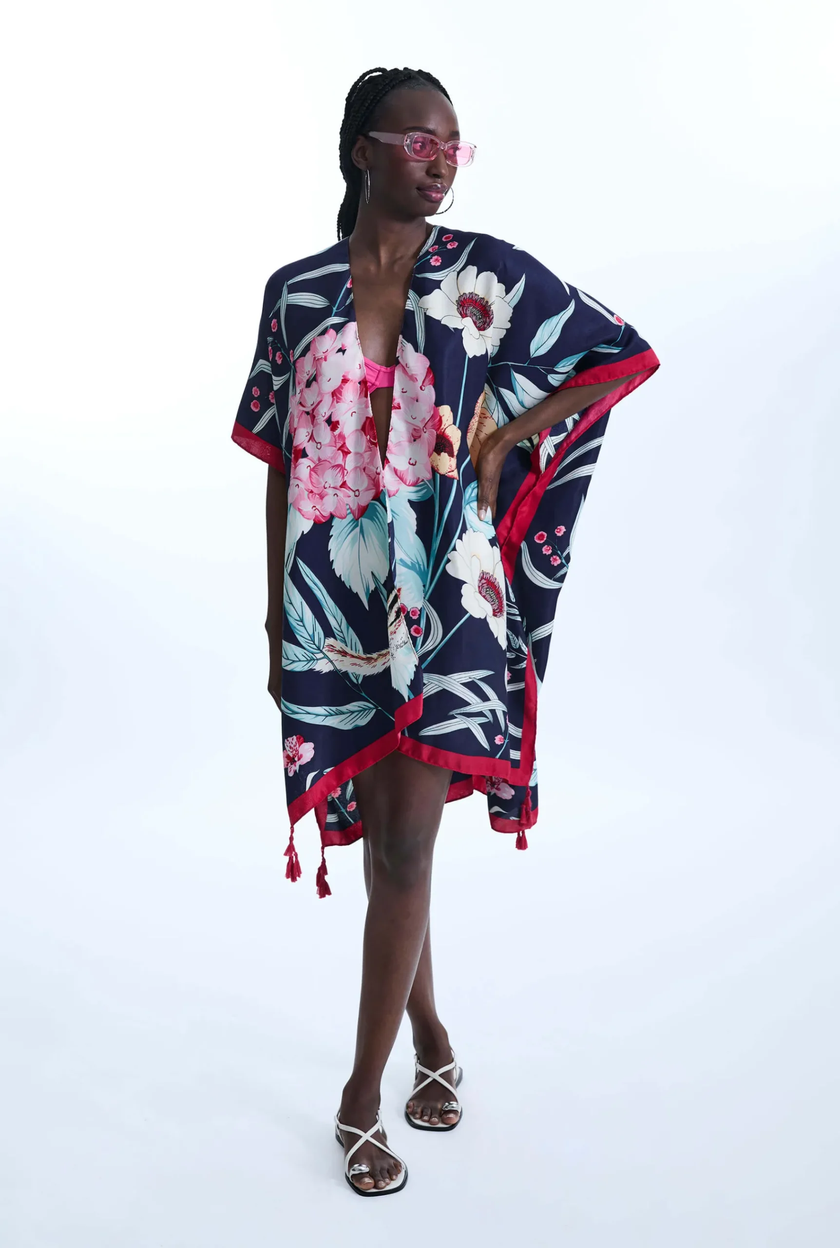 James Lakeland Flower Print Kaftan